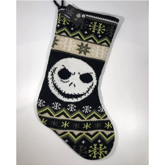 Disney Xmas Stocking The Nightmare Before Christmas Jack Skellington Knit 19’. - Picture 10 of 10